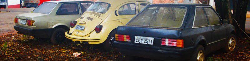 VW Voyage, VW Fusca e Ford Escort