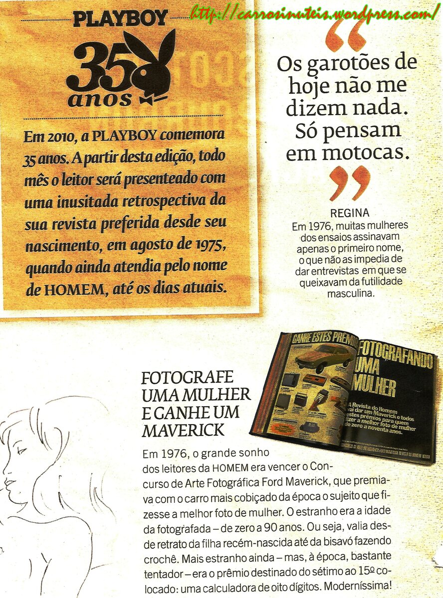 E, na melhor revista do país, … (2)