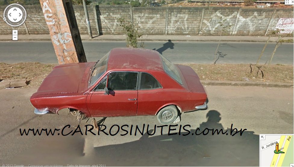 Ford Corcel I, Belo Horizonte, MG. Via Street View. Foto de Lucas Borges.
