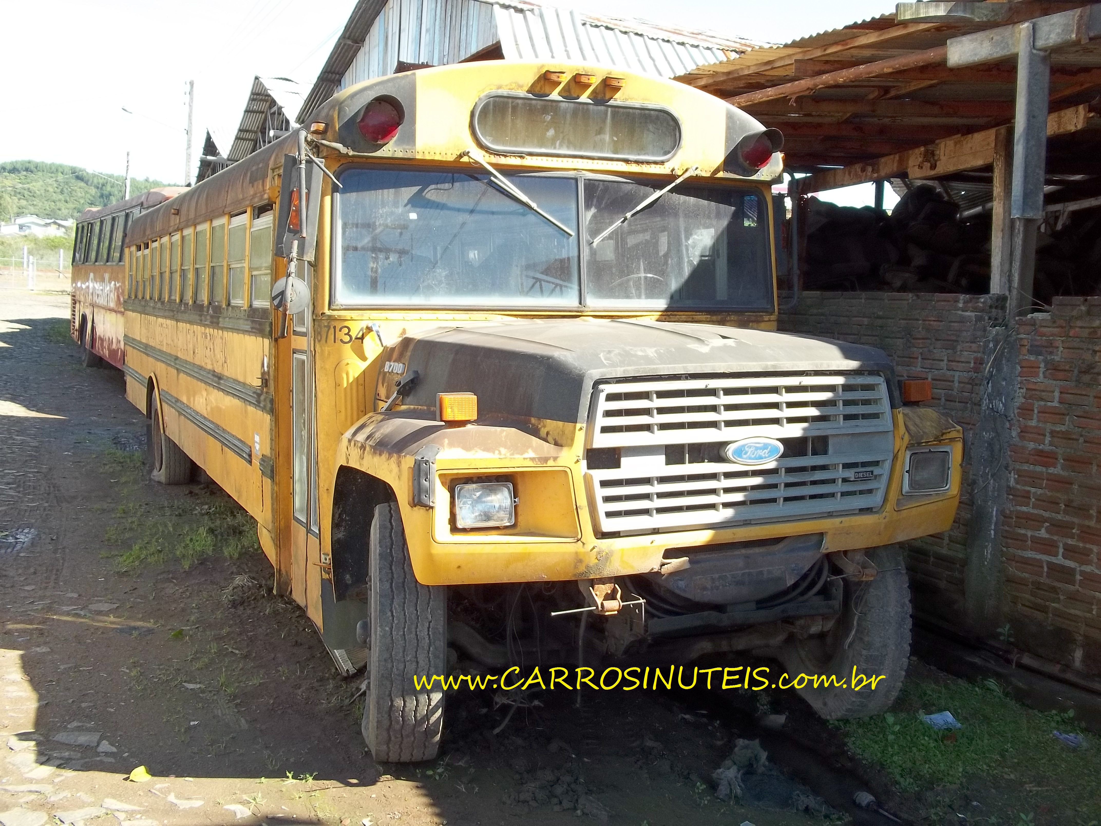 Ônibus Escolar Ford, Parobé, RS. Foto de Nero Tatoo.